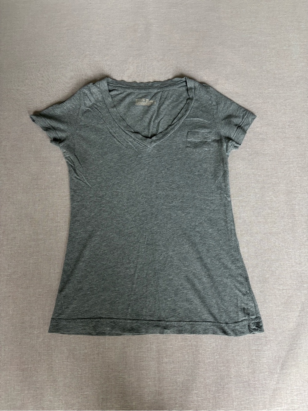 Mossimo vintage Y2K cotton grey boyfriend tee casual pocket t-shirt XS